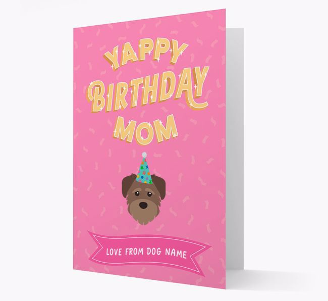 Yappy Birthday Mom : Personalized {breedCommonName} Card